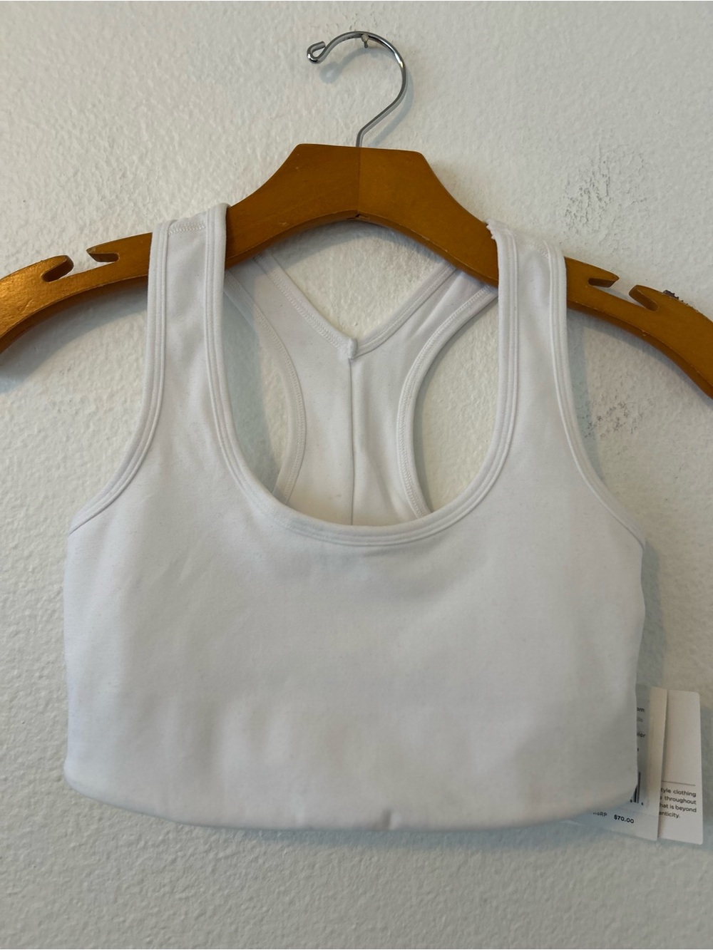 Beyond Yoga Spacedye White Cropped Tank Top Size XS